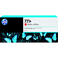 HP 771A Chromatic Red Ink Cartridges, Pack Of 3, CE038A