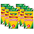 Crayola Original Formula Markers, Fine Tip, Classic Colors, 8 Per Box, Set Of 6 Boxes 1 thumbnail image