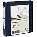 Office Depot® Heavy-Duty View 3-Ring Binder, 1 1/2" D-Rings, 49% Recycled, Navy 1 thumbnail image
