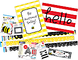 Barker Creek Classroom Décor Set, Be Awesome Buffalo Plaid And Wide Stripes, Pre-K To College 1 thumbnail image