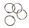 Office Depot® Brand Book Rings, 1", Silver, Pack Of 100 1 thumbnail image