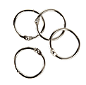 Office Depot® Brand Binder Rings, 1", Silver, Pack Of 100