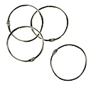 Office Depot® Brand Book Rings, 2", Silver, Pack Of 25