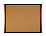 3M™ Cork Bulletin Board, 24" x 36", Aluminum Frame With Mahogany Finish 1 thumbnail image