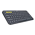 Logitech K380 Multi-Device Bluetooth Wireless Keyboard, Flow Cross-Computer Control and Easy-Switch up to 3 Devices - Dark Gray