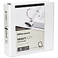 Office Depot® Brand Heavy-Duty View 3-Ring Binder, 2" D-Rings, 49% Recycled, White