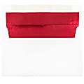 JAM Paper® Booklet Invitation Envelopes, A10, Gummed Seal, Red/White, Pack Of 25 1 thumbnail image