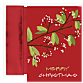 Great Papers! Holiday Greeting Cards, 5 5/8" x 7 7/8", Holiday Berry Branch, Pack Of 18