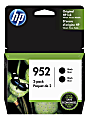 HP 952 Black Ink Cartridges, Pack Of 2, 3YP21AN 1 thumbnail image
