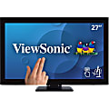 ViewSonic TD2760 27" LCD Touchscreen Monitor - 16:9 - 6 ms with OD - 27" Class - Projected CapacitiveMulti-touch Screen - 1920 x 1080 - Full HD - 16.7 Million Colors - 230 Nit - LED Backlight - Speakers - HDMI - USB - VGA - DisplayPort - 3 Year