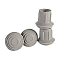 DMI® Walker And Cane Replacement Tips, #20, 1", Gray, Pack Of 4