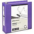 Office Depot® Heavy-Duty View 3-Ring Binder, 3" D-Rings, Purple 1 thumbnail image