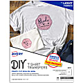 Avery® Inkjet Printer T-Shirt Transfer Paper, 3275, Letter Size (8 1/2" x 11"), Pack Of 12
