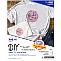 Avery® Inkjet Printer T-Shirt Transfer Paper, 3275, Letter Size (8 1/2" x 11"), Pack Of 12