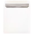 JAM Paper® Foil-Lined Invitation Envelopes, 8 1/2" x 8 1/2", Gummed Seal, Silver/White, Pack Of 25 1 thumbnail image