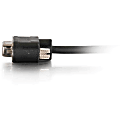 C2G 3ft Serial RS232 DB9 Null Modem Cable with Low Profile Connectors F/F - In-Wall CMG-Rated - 3 ft Serial Data Transfer Cable - First End: 1 x DB-9 Female Serial - Second End: 1 x DB-9 Female Serial - Black