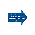Custom Full-Color Removable Floor Decal, Arrow, 8-1/2" x 11" 1 thumbnail image
