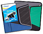 Mead® Zipper Binder, With Storage Pocket, 8 1/2" x 11", 2" Rings, Assorted Colors
