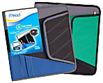 Mead® Zipper Binder, With Storage Pocket, 8 1/2" x 11", 2" Rings, Assorted Colors 1 thumbnail image
