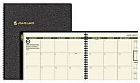 AT-A-GLANCE® 100% Recycled Monthly Planner, 9" x 11", Black, January 2015-January 2016