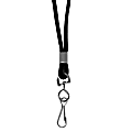 C-Line® Standard Lanyards With Swivel Hooks, 36"L, Black, Pack Of 24