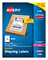 Avery® TrueBlock® White Laser Shipping Labels, Internet, 5126, 5 1/2" x 8 1/2", Pack Of 200