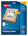Avery® TrueBlock® Permanent Inkjet Shipping Labels, Internet, 8126, 5 1/2" x 8 1/2", White, Pack Of 50 1 thumbnail image