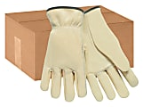Memphis Glove Cowhide Leather Driver's Gloves With Slip-on Cuffs, Small, Pack Of 12 Pairs