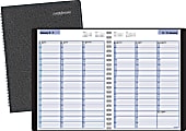 DayMinder® Weekly Appointment Book, 8" x 11", 30% Recycled, Black, January–December 2015