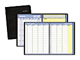 AT-A-GLANCE® QuickNotes® 30% Recycled Weekly/Monthly Appointment Book, 8 1/4" x 10 7/8", Black, January-December 2015