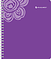 AT-A-GLANCE® 60% Recycled Fashion Academic Weekly/Monthly Planner, Good Vibrations, 8 1/2" x 11", Purple, July 2014-June 2015
