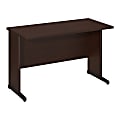 Bush Business Furniture Components Elite C Leg Desk 48"W x 24"D, Mocha Cherry, Standard Delivery