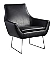 Adesso® Kendrick Faux Leather Chair, Distressed Black 1 thumbnail image