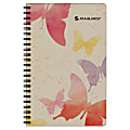 AT-A-GLANCE® 30% Recycled Watercolors Weekly/Monthly Planner, 5" x 8", January-December 2015