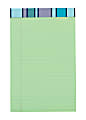 Office Depot® Brand Fashion Legal Pad, 5" x 8", Narrow Rule, 50 Sheets, Purple Grid/Green