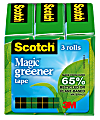 Scotch® Magic™ 810 Tape, 3/4" x 900", Pack Of 3 Rolls