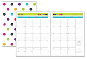 Today's Teacher by Blue Sky™ Academic Monthly Planner, 8 1/2" x 11", Dots, July 2017 to June 2018 1 thumbnail image