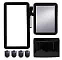 Inkology 8-Piece Magnetic Locker Set, Black 1 thumbnail image