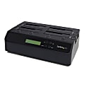 StarTech.com 4 Bay USB 3.0 eSATA to SATA Standalone 1:3 HDD Hard Drive Duplicator Dock 1 thumbnail image