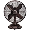 Hunter Fan Millennium 90406 Desk Fan - 12" Diameter - 3 Speed - Oscillating, Adjustable Tilt Head - Metal 1 thumbnail image