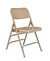 National Public Seating Steel Triple-Brace Folding Chairs, Beige, Set Of 40 Chairs