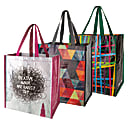 Office Depot® Brand Reusable Polypropylene Shopping Bag, 13 1/2"H x 15"W x 9 1/4"D, Assorted Colors 1 thumbnail image
