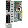 Omnitron iConverter 100Mbps Ethernet Fiber to Fiber Media Converter SC Multimode 5km to Multimode 5km Module - 2 x 100BASE-FX; Internal Module; Lifetime Warranty