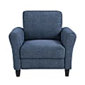 Lifestyle Solutions Winslow Chair With Rolled Arms, Blue 1 thumbnail image