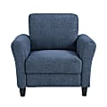 Lifestyle Solutions Winslow Chair With Rolled Arms, Blue
