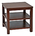 Ave Six Merge End Table, Square, Mahogany