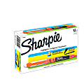 Sharpie Liquid Highlighters, Chisel Tip, Fluorescent Orange, Box of 12