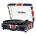 Innovative Technology Victrola Bluetooth® Suitcase Record Player, 5"H x 10"W x 14"D, Union Jack