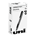 uni-ball® 207™ Impact™ Gel Pens, Bold Point, 1.0 mm, Black; Gray Barrel, Black Ink, Pack Of 12