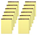 TOPS™ Second Nature® 30% Recycled Writing Pads, 8 1/2" x 11 3/4", Legal Ruled, 50 Sheets, Canary, Pack Of 12 Pads